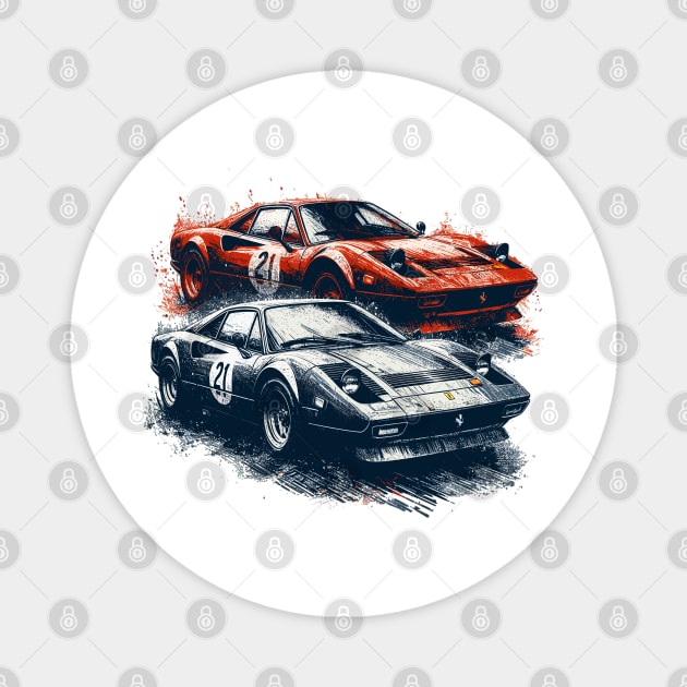 Ferrari 308 Magnet by Vehicles-Art